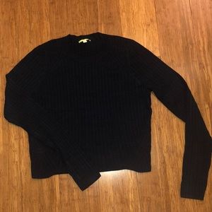 Navy cropped sweater